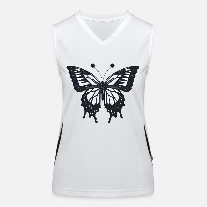 Simpe Design Papillon Débardeur respirant contrasté Femme
