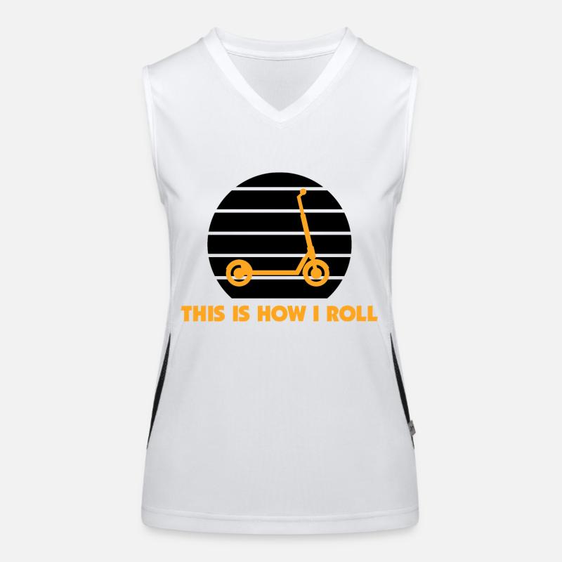 E-Scooter Scooter Women's Functional Contrast Tank Top