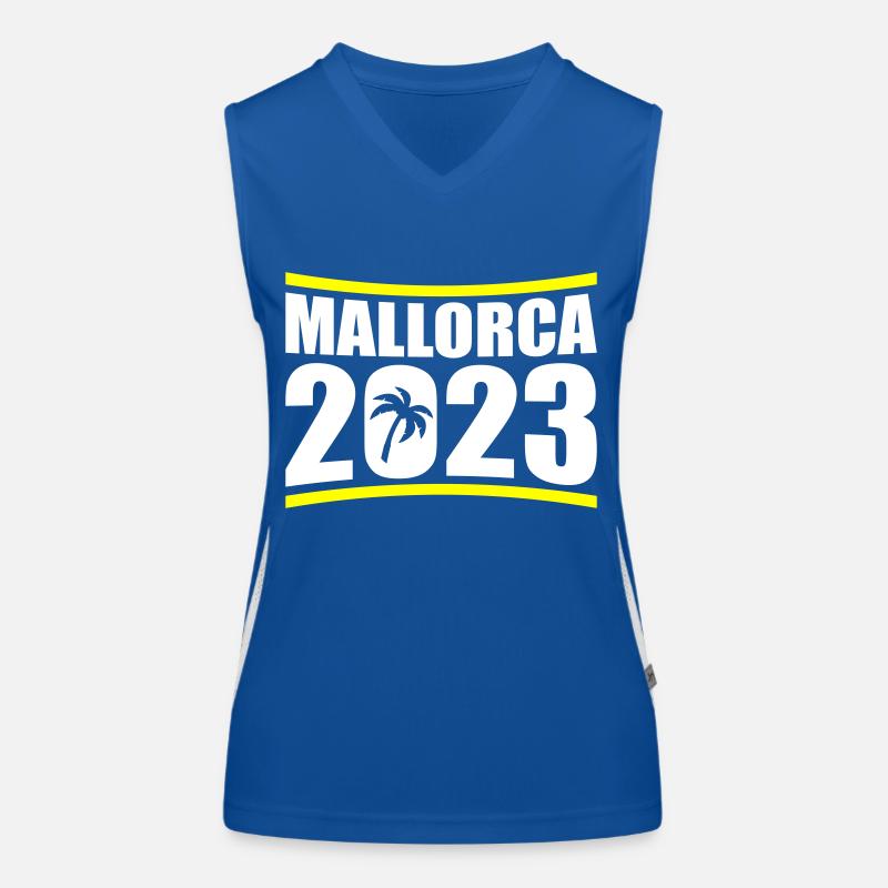 Mallorca 2023 Funktionelles Kontrast-Tank Top für Frauen