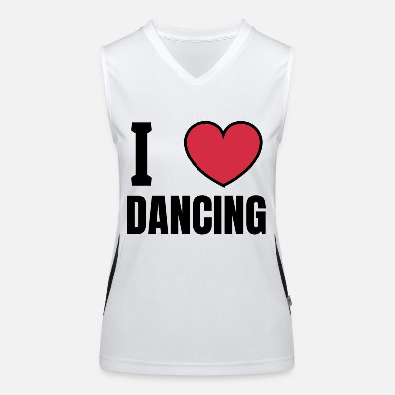 Dancing Dance Music Funktionelles Kontrast-Tank Top für Frauen