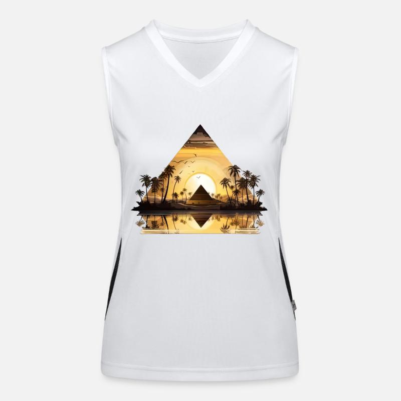 Egypte Egypte Isis Pharaons Pharaons Pyramide Afrique Débardeur respirant contrasté Femme