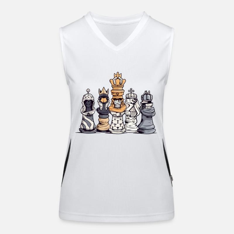 Préparation échiquéenne Débardeur respirant contrasté Femme