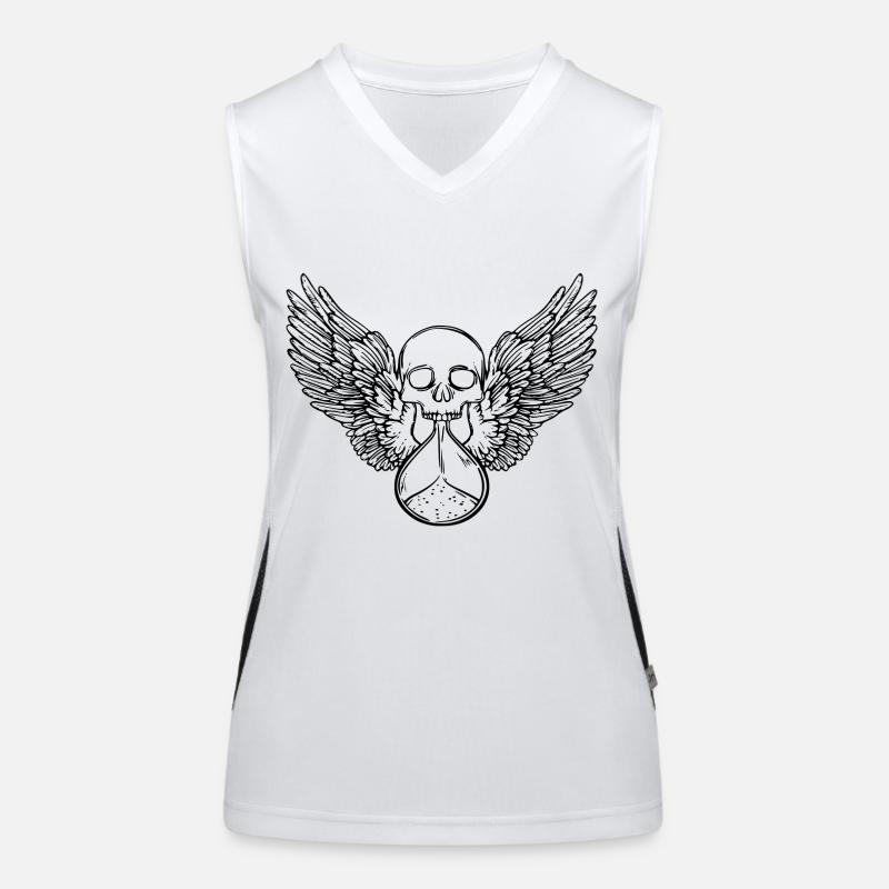 Schädel Funktionelles Kontrast-Tank Top für Frauen
