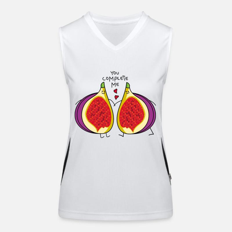 Feigen Paar Funktionelles Kontrast-Tank Top für Frauen