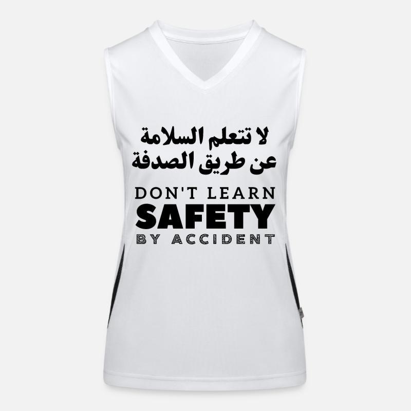 Don't Learn Safety By Accident Women's Functional Contrast Tank Top