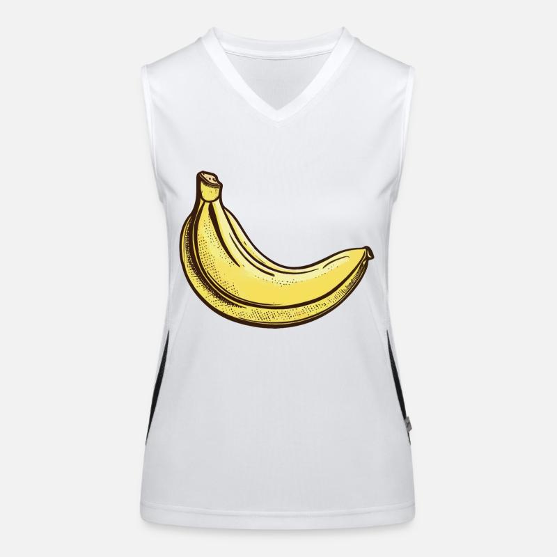 Illustration banane Débardeur respirant contrasté Femme