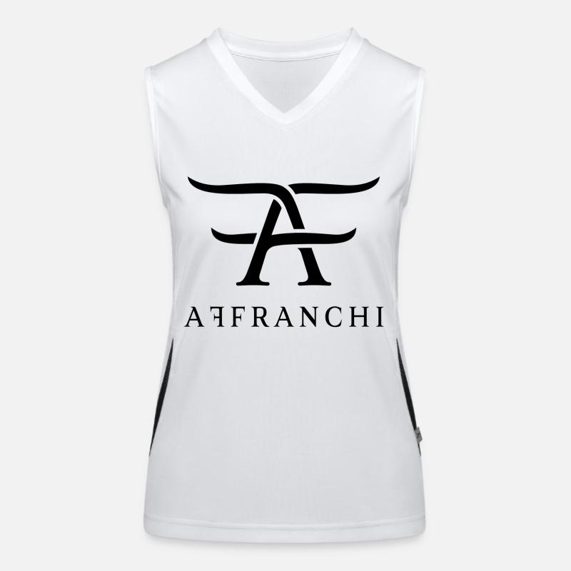 Affranchi Basic (Grand logo noir) Débardeur respirant contrasté Femme