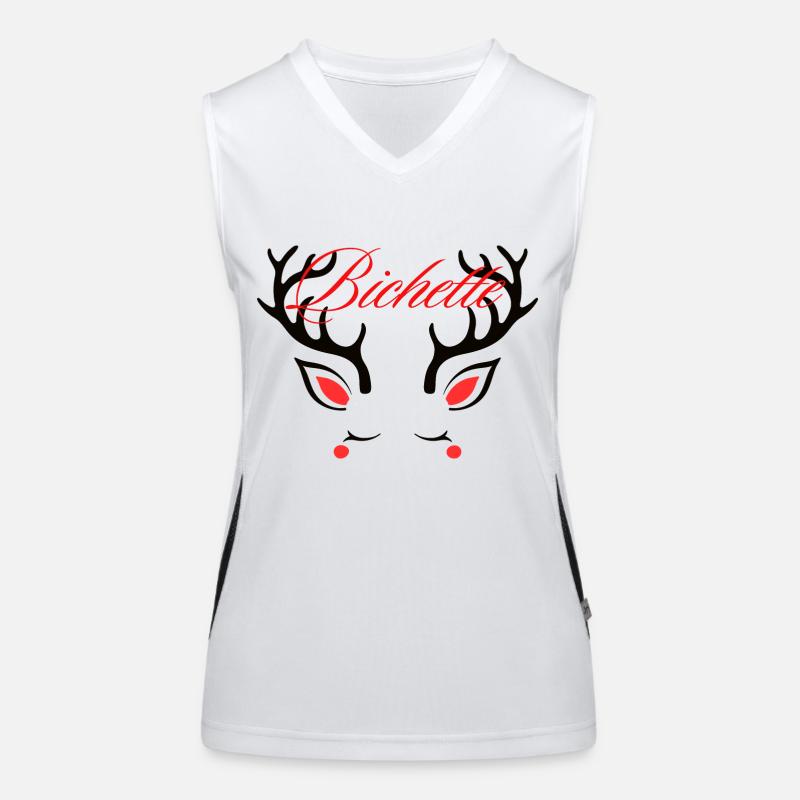 Bichette idée cadeau Débardeur respirant contrasté Femme