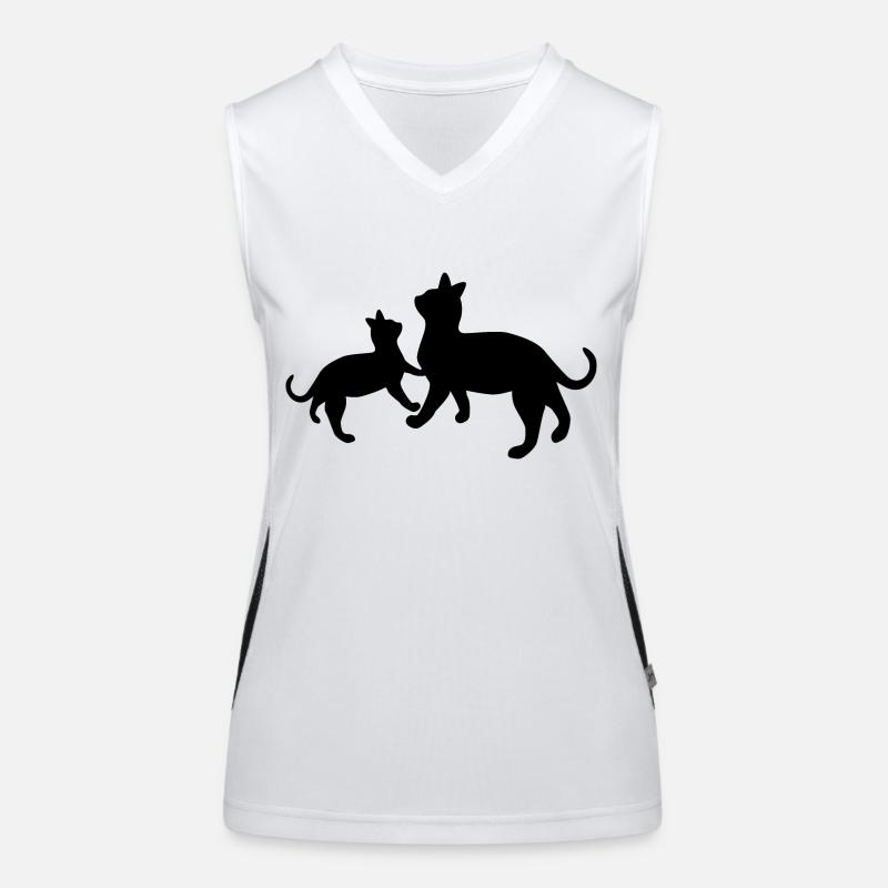 Black Cats Women's Functional Contrast Tank Top