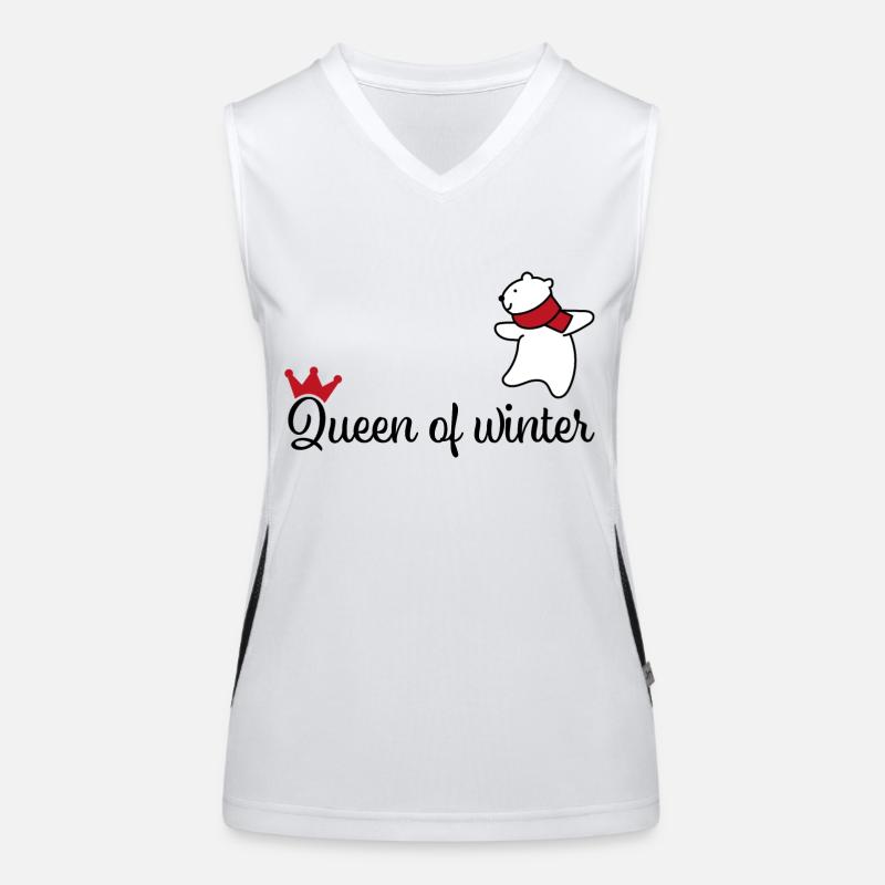 Frauen die den Winter lieben Funktionelles Kontrast-Tank Top für Frauen