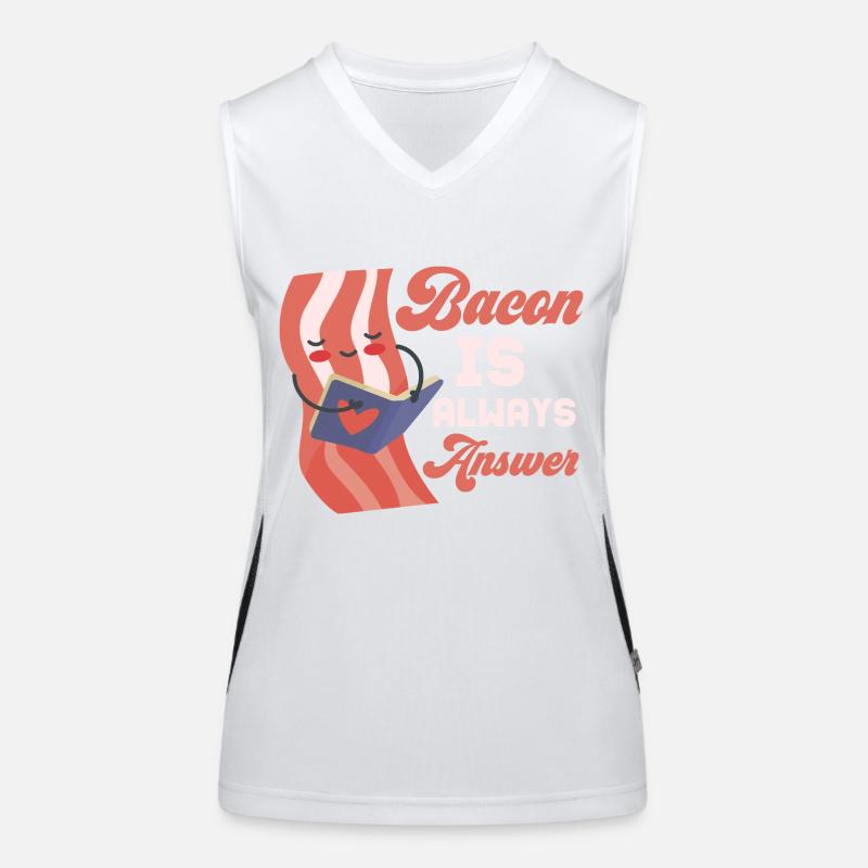 Bacon Is Always The Answer Pig Meat Ham Women's Functional Contrast Tank Top