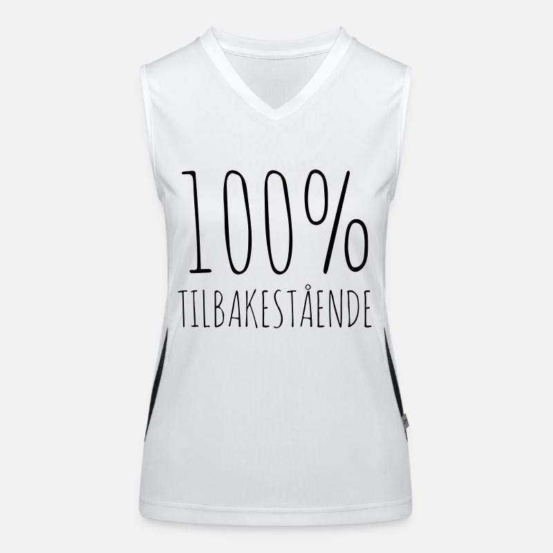 100% backward Women's Functional Contrast Tank Top