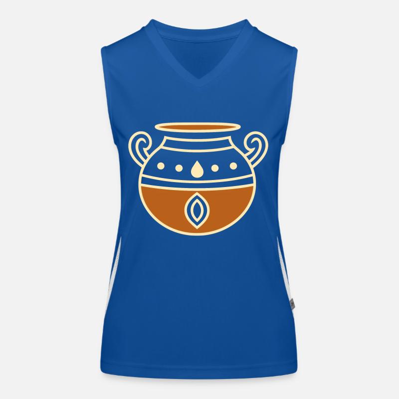 Töpferei Funktionelles Kontrast-Tank Top für Frauen