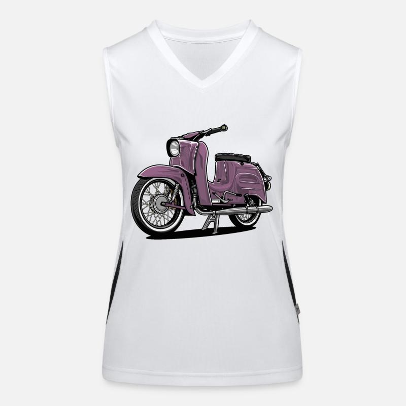 Schwalbe (blasslila) // Illustration Funktionelles Kontrast-Tank Top für Frauen