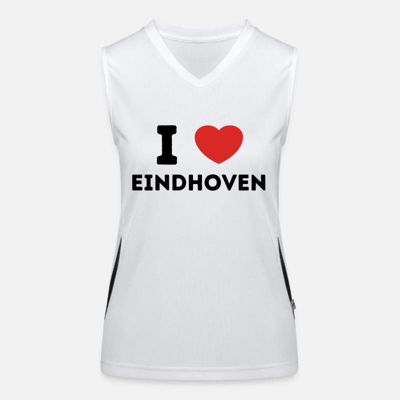I Love Eindhoven, Pays-Bas Débardeur respirant contrasté Femme