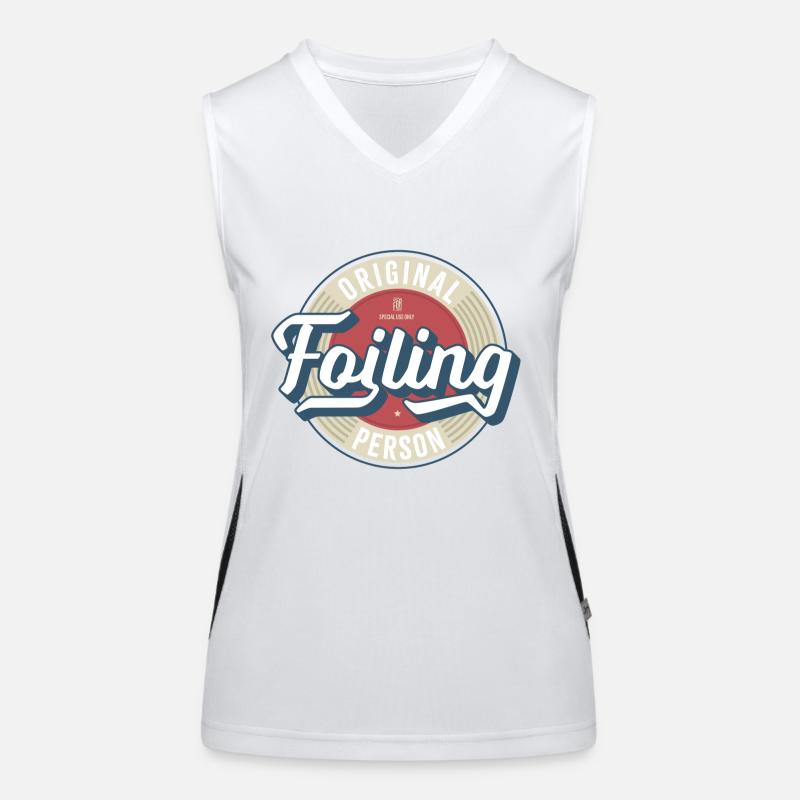 Foiling Label Women's Functional Contrast Tank Top