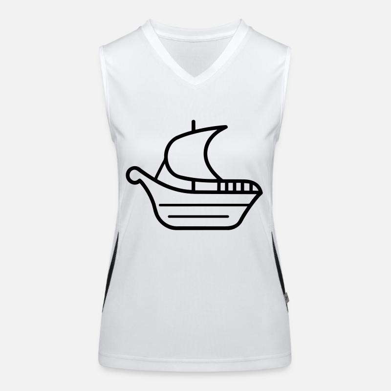 Bateau pirate Débardeur respirant contrasté Femme