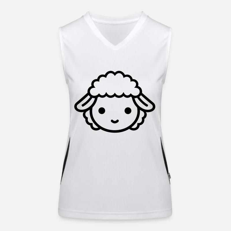 mouton Débardeur respirant contrasté Femme
