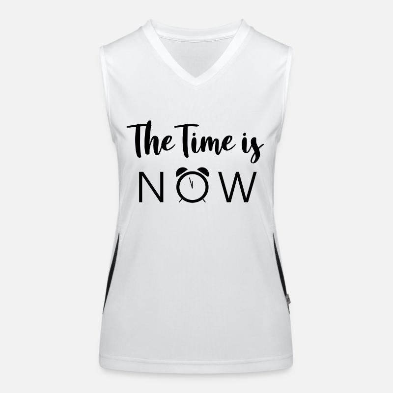 The Time is NOW Funktionelles Kontrast-Tank Top für Frauen