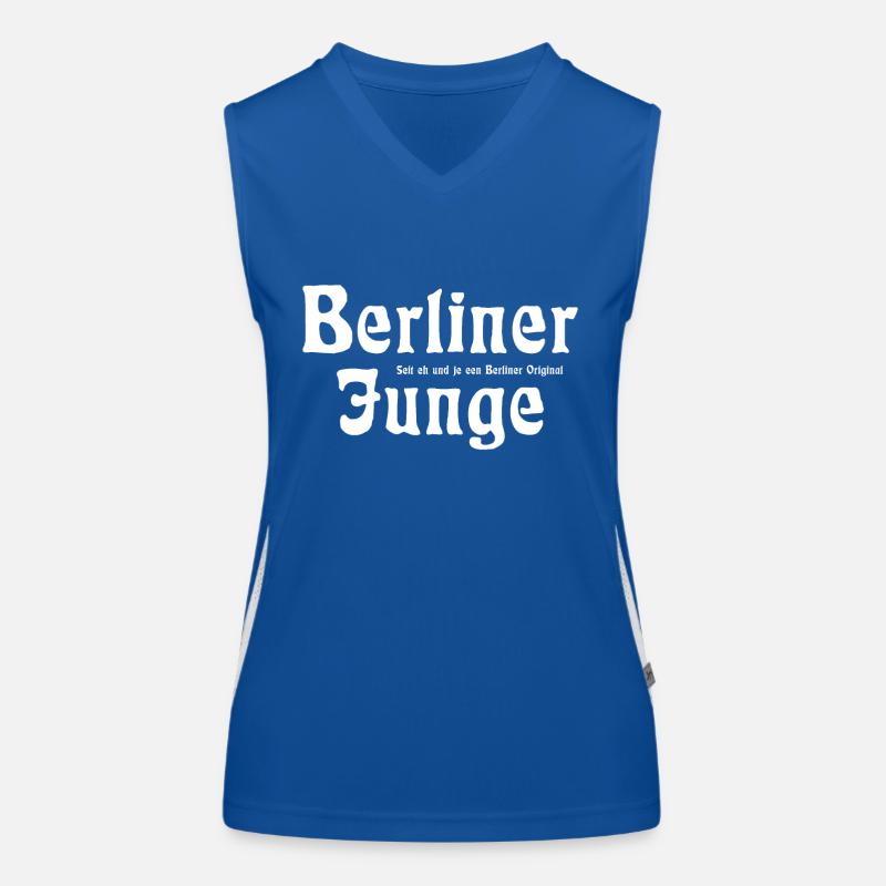 Berliner Junge - Cooler Spruch - Berlin - Germany Funktionelles Kontrast-Tank Top für Frauen