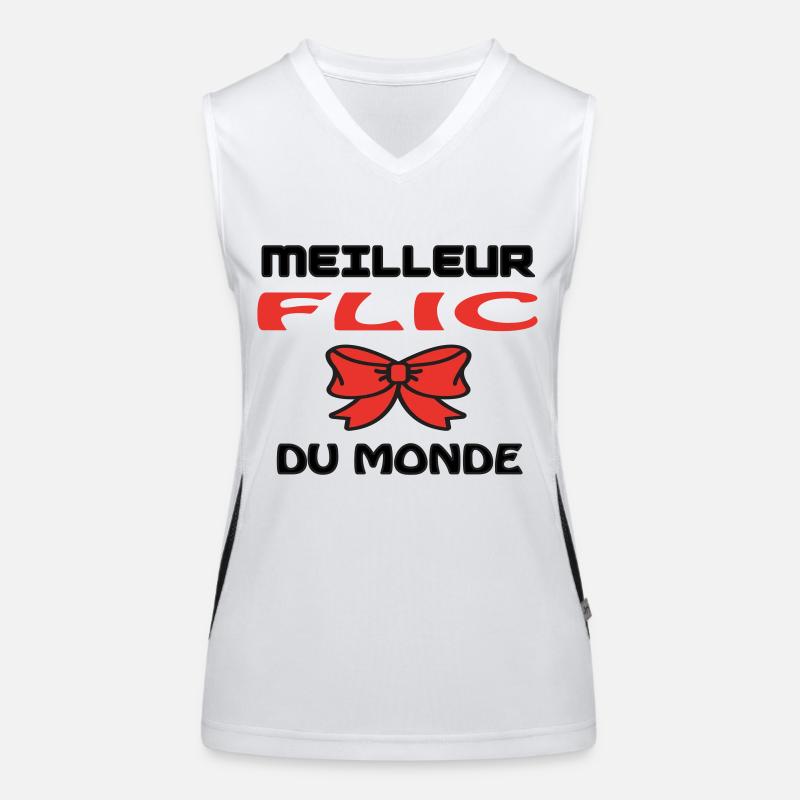 BESTER COP DER WELT Funktionelles Kontrast-Tank Top für Frauen