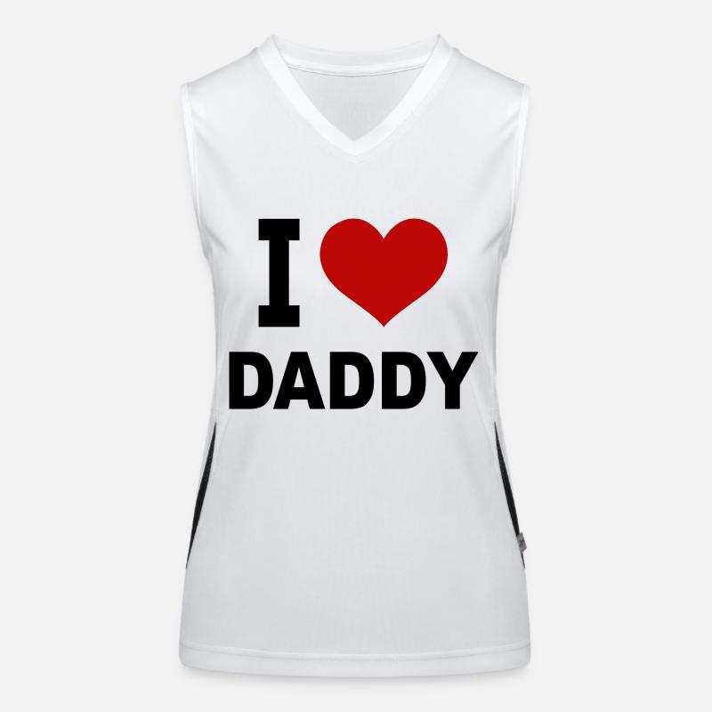 I love Daddy Funktionelles Kontrast-Tank Top für Frauen