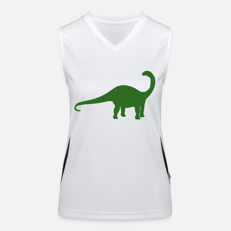 Dinosaurier Apatosaurus Funktionelles Kontrast-Tank Top für Frauen