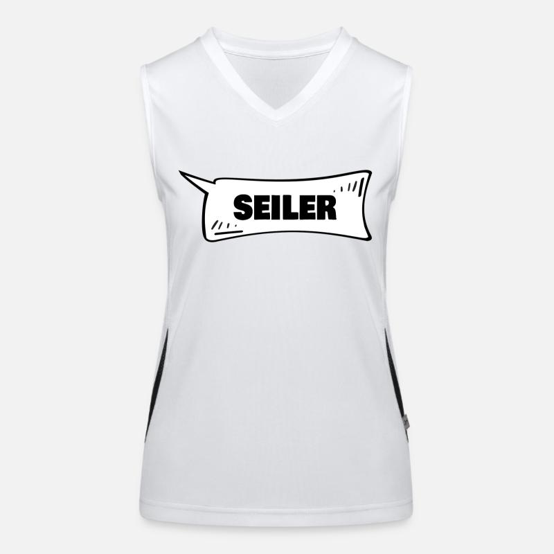 Seiler als Sprechblase Funktionelles Kontrast-Tank Top für Frauen