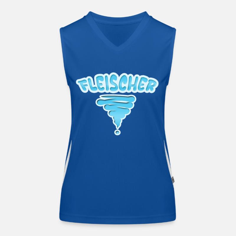 Beruf Fleischer Funktionelles Kontrast-Tank Top für Frauen
