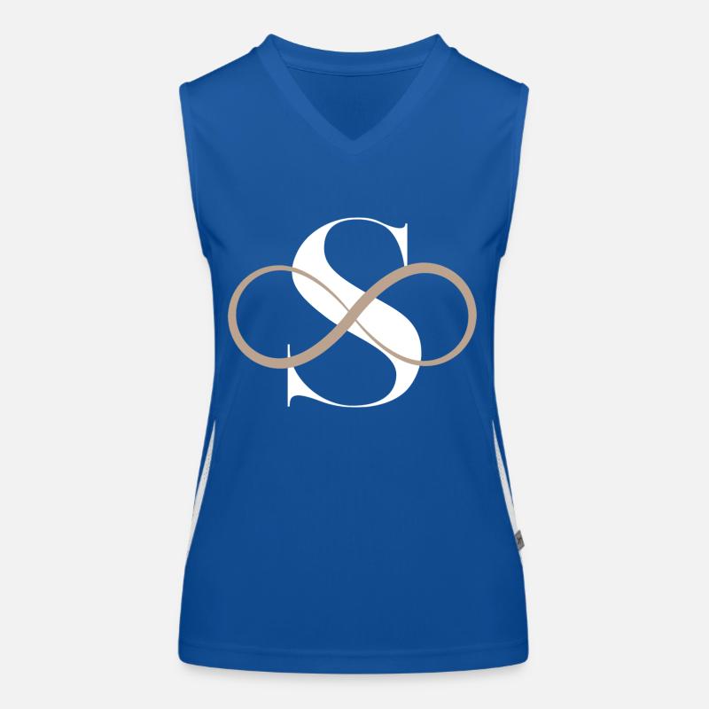 Unendlicher Buchstabe s Funktionelles Kontrast-Tank Top für Frauen