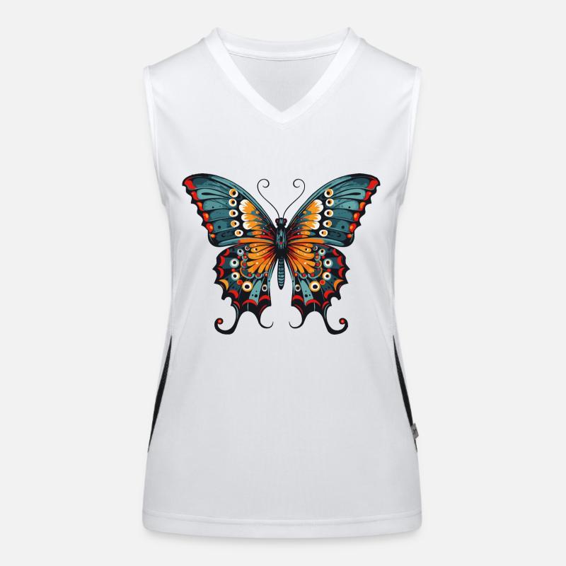 Papillon Débardeur respirant contrasté Femme