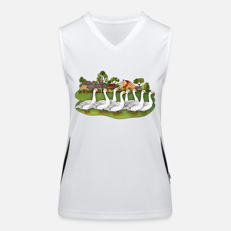 Gänse Funktionelles Kontrast-Tank Top für Frauen