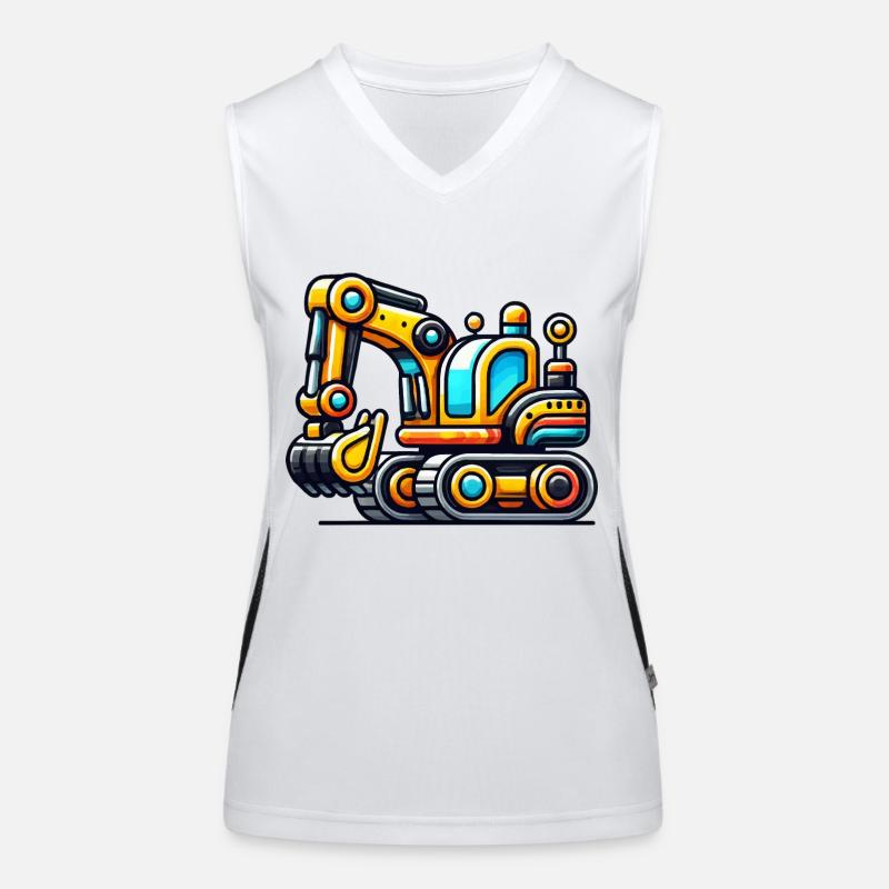 Bagger Funktionelles Kontrast-Tank Top für Frauen
