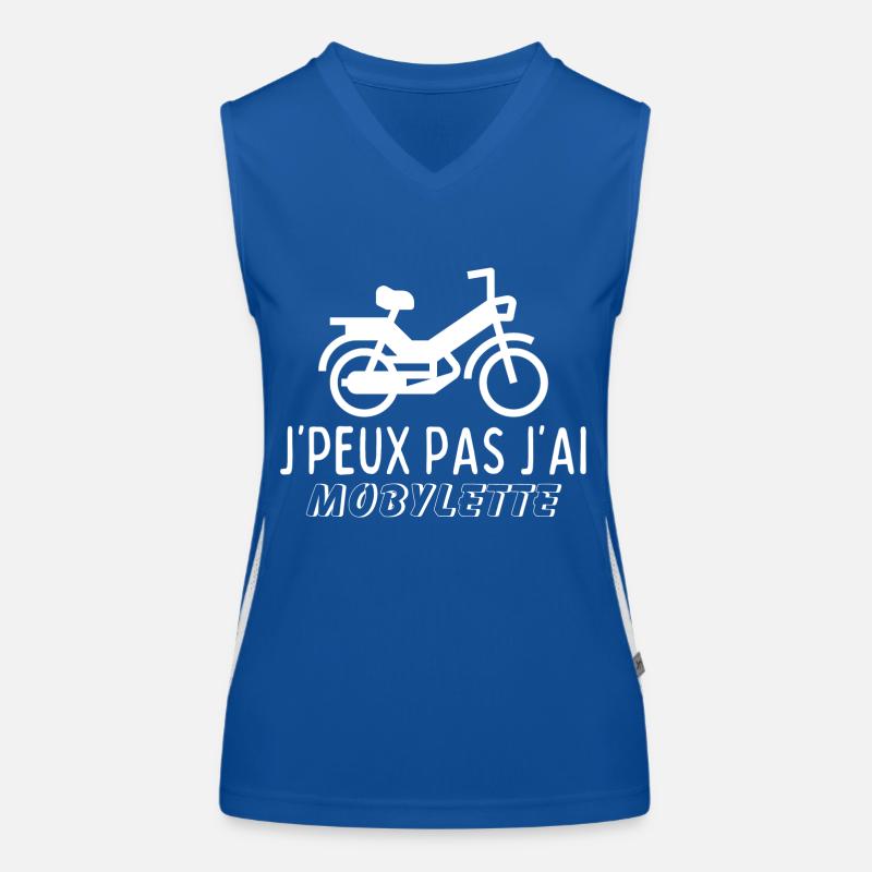 I can't I have a moped Women's Functional Contrast Tank Top