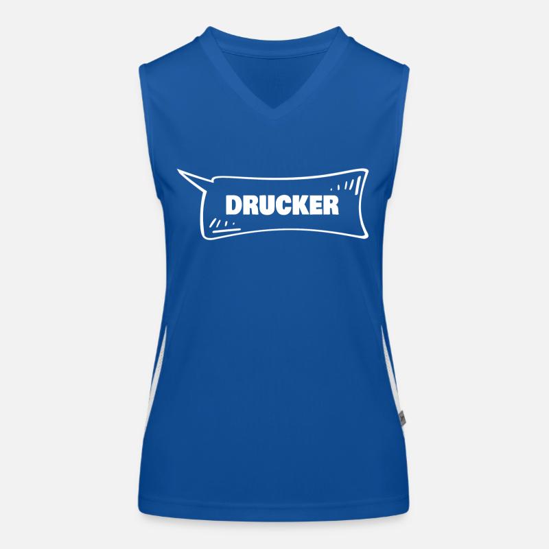 Sprechblase Drucker Funktionelles Kontrast-Tank Top für Frauen