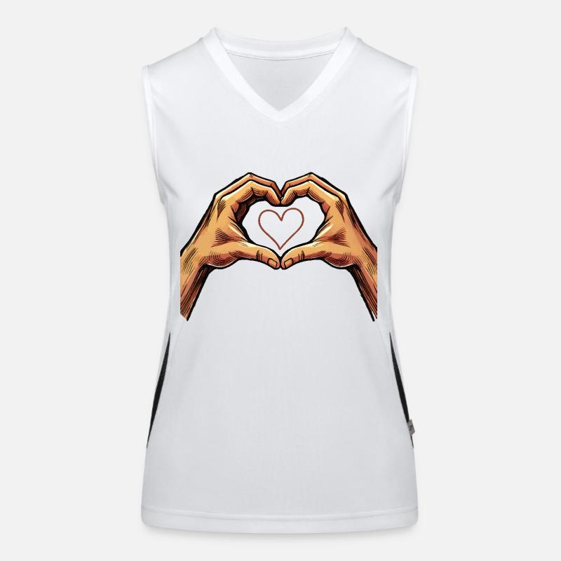 Hand Heart Women's Functional Contrast Tank Top