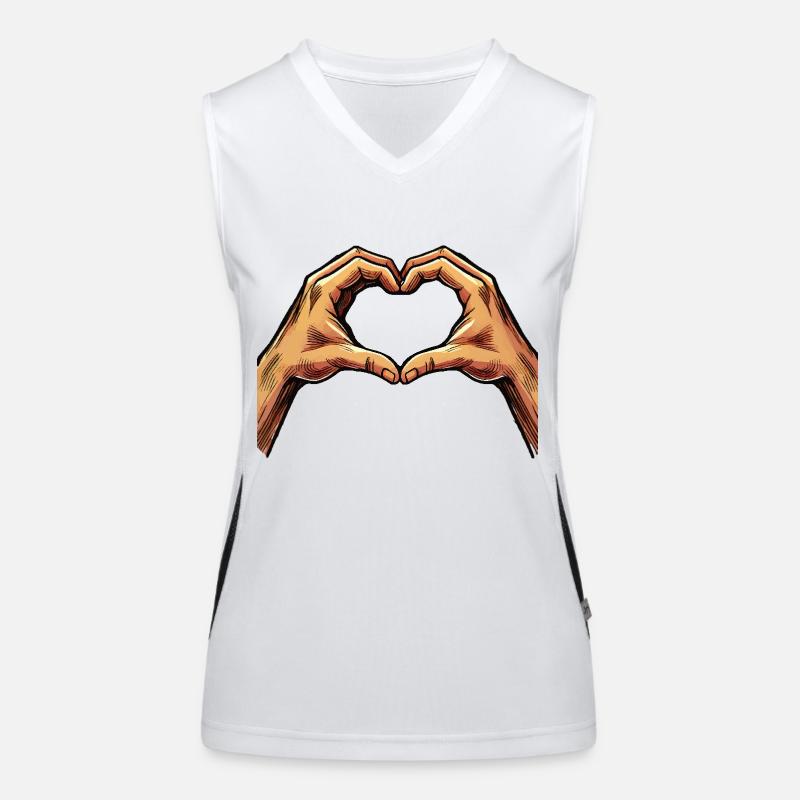Hand Heart Women's Functional Contrast Tank Top