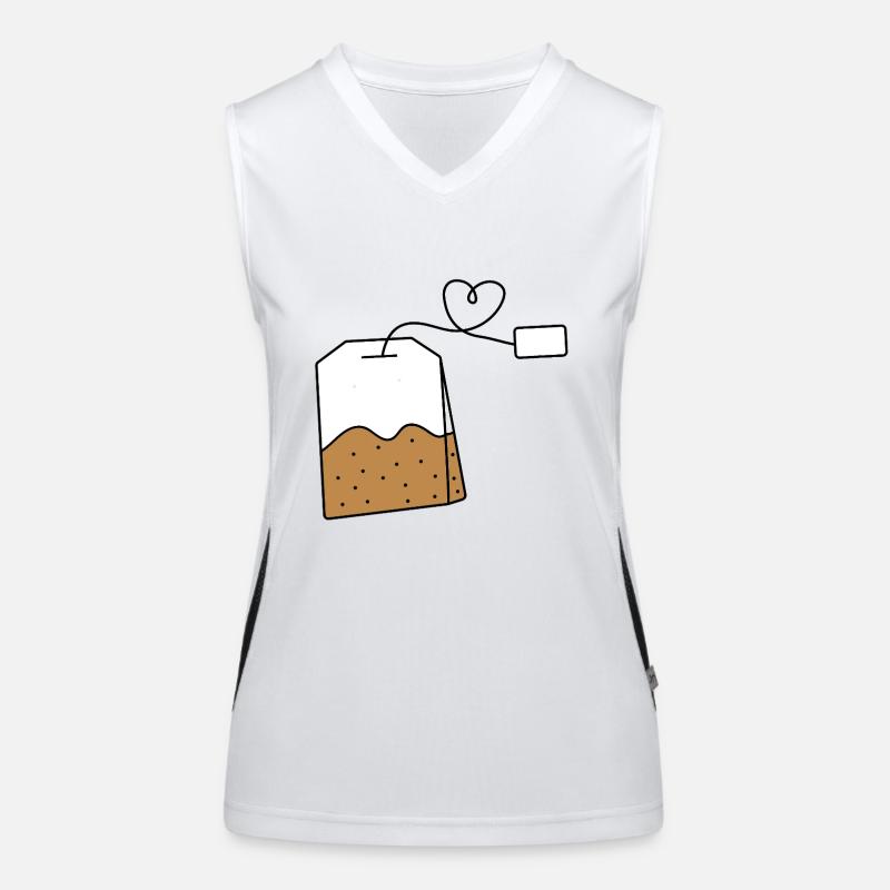 Teebeutel Funktionelles Kontrast-Tank Top für Frauen