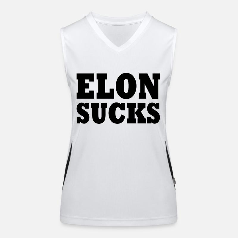 Elon sucks Débardeur respirant contrasté Femme