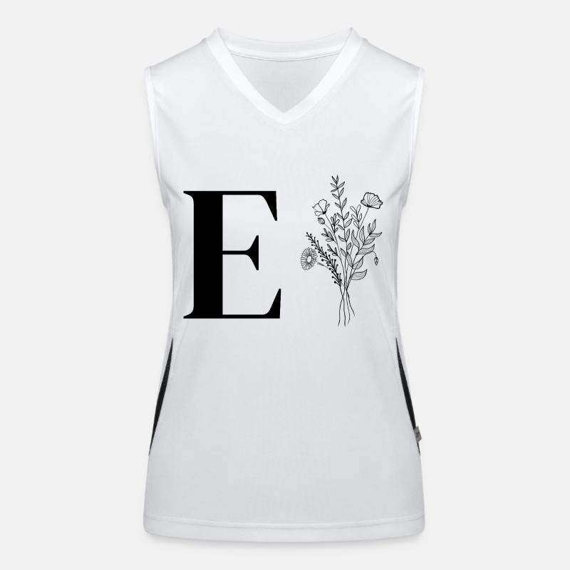 Lette e fleurs minimalistes Débardeur respirant contrasté Femme