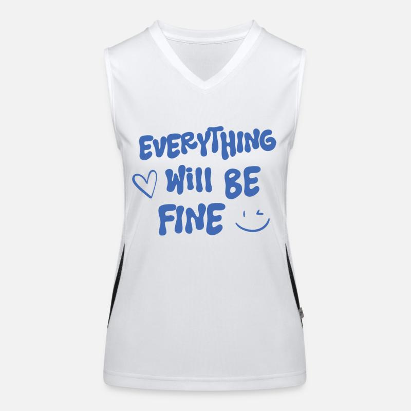 Alles wird gut - Spruch Funktionelles Kontrast-Tank Top für Frauen