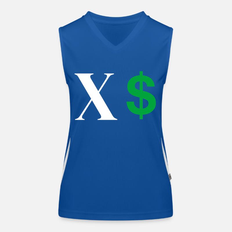 Lettre x dollar Débardeur respirant contrasté Femme