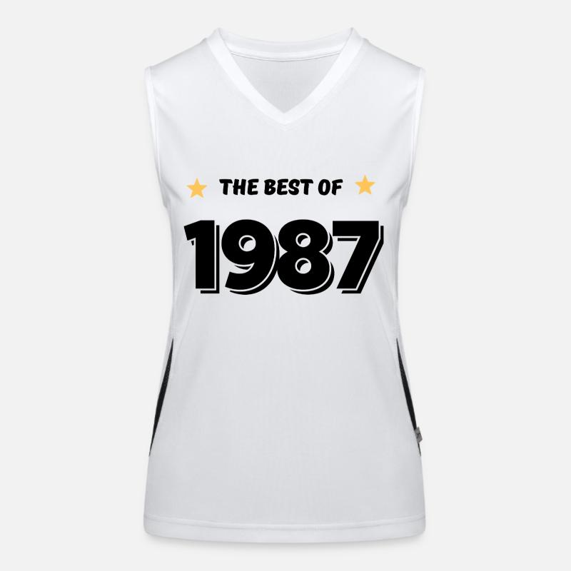 Das Beste aus 1987 Funktionelles Kontrast-Tank Top für Frauen