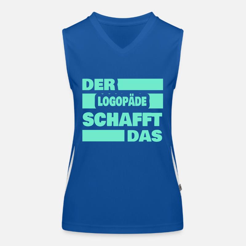 Logopäde Funktionelles Kontrast-Tank Top für Frauen