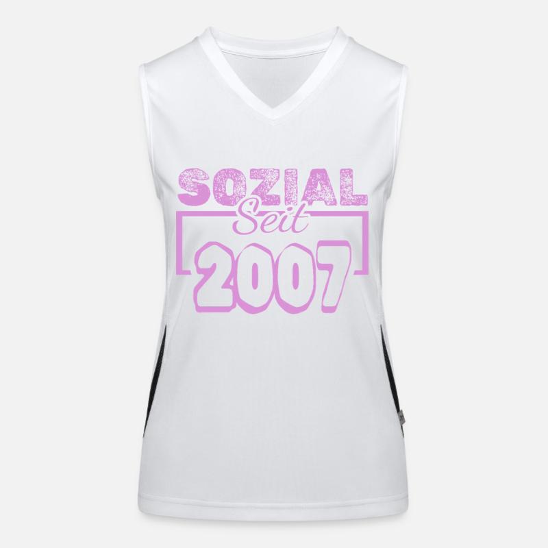 2007 Débardeur respirant contrasté Femme