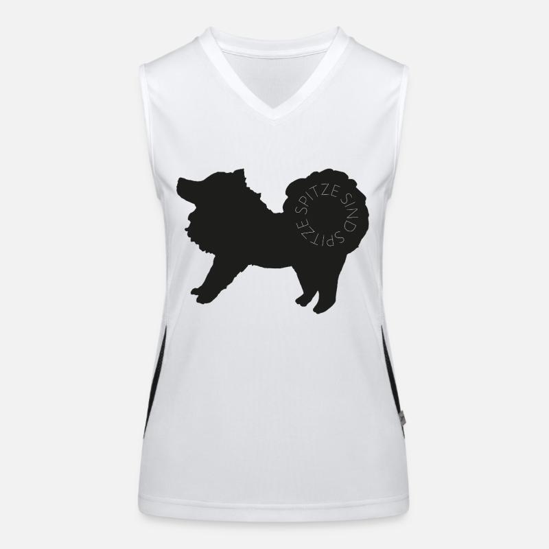 Spitze sind spitze! Black Funktionelles Kontrast-Tank Top für Frauen