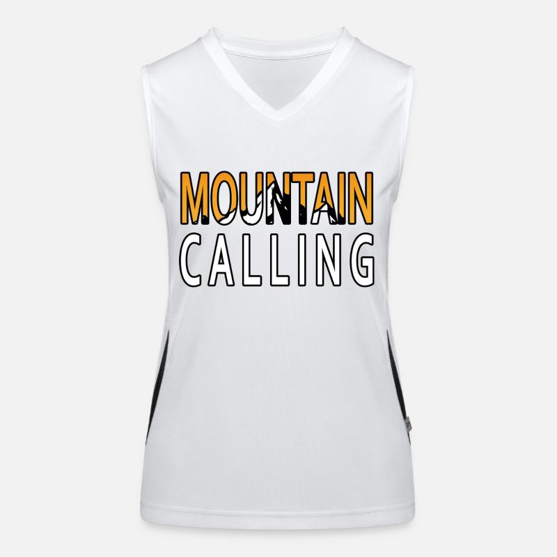 Adventure Awaits - Mountain Calling. Women's Functional Contrast Tank Top