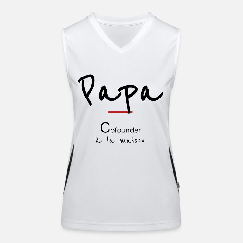 Papa Débardeur respirant contrasté Femme