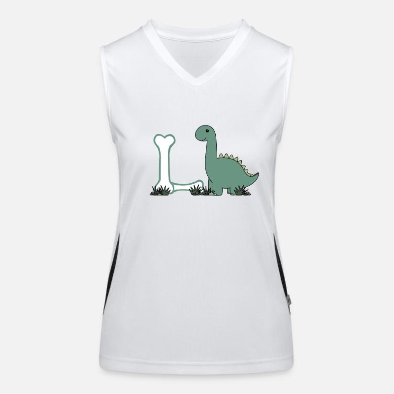 Buchstabe L Funktionelles Kontrast-Tank Top für Frauen