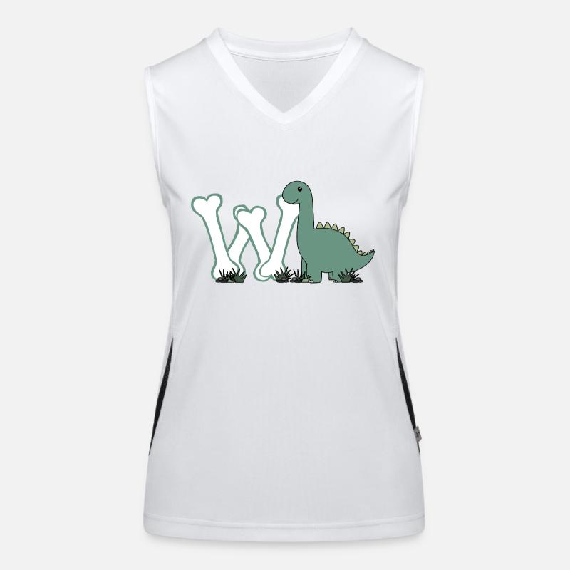 Buchstabe W Funktionelles Kontrast-Tank Top für Frauen